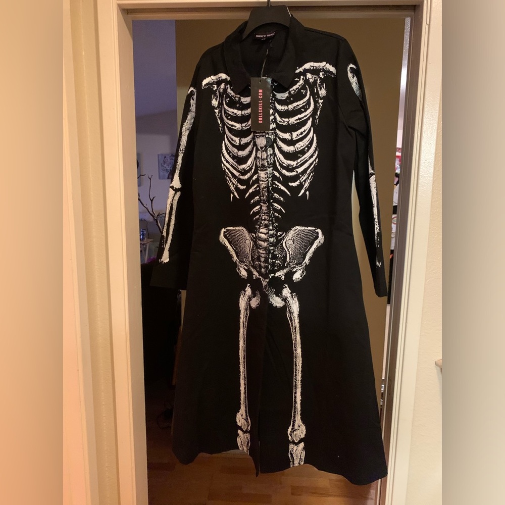 Skeleton trench coat